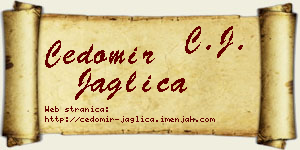 Čedomir Jaglica vizit kartica